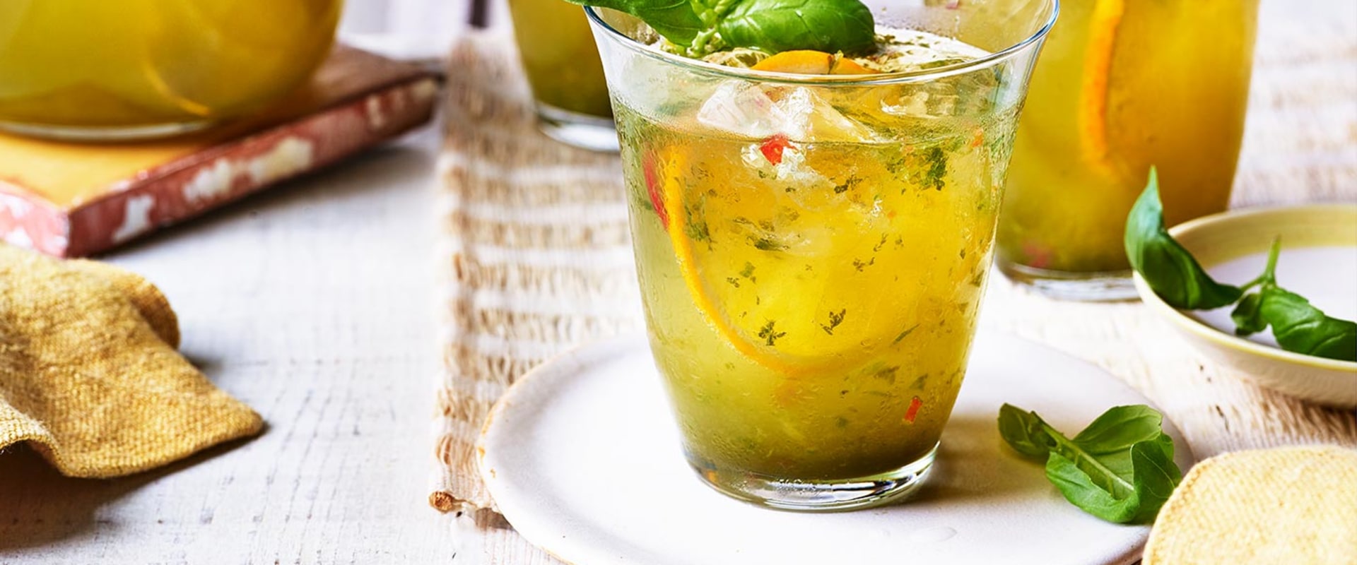 How to Make an Orange Basil Spritzer for a Refreshing Summer Drink