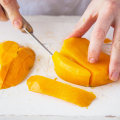 Peeling and Slicing Mango for Delicious Cocktails